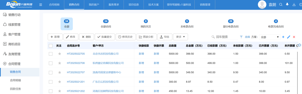 △八駿CRM產(chǎn)品截圖、