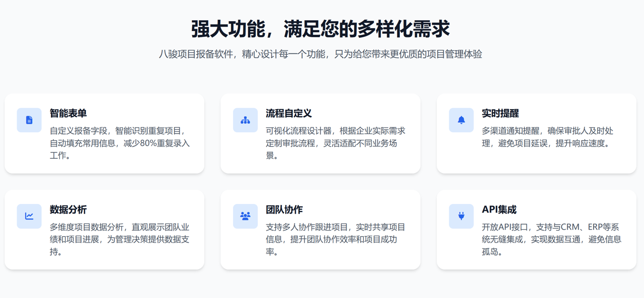項目報表軟件特點