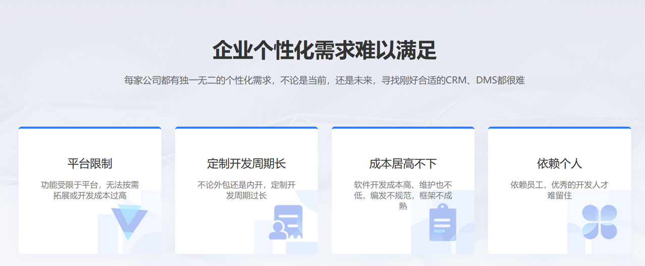 個(gè)性化需求難滿(mǎn)足